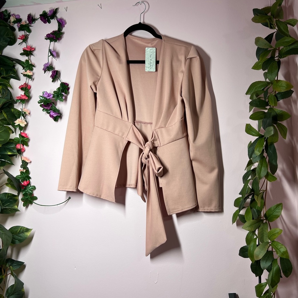 Pink Open Blazer